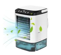 Ventilateur Climatiseur | Ventilateur de Climatisation pour Chambre Salon,Humidificateur Lumière Nuit avec Réservoir d'Eau Rafraîchisseur Portable pour Chambre Voyage Été Plage