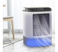 Ventilateur Climatiseurs Portables, Petit Rafraîchisseur D'air, Humidificateur De Bureau USB, Fonction Brume Froide, LED, 3 Vitesses, Pour Chambre, Voyage, Garage, Camping