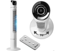Ventilateur Colonne 110cm 40W 3 Modes 3 Vitesses Télécommande Silencieux Blanc