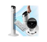 Ventilateur colonne avec Oscillation réglable et fonction minuterie blanc