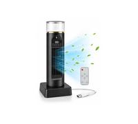 Ventilateur colonne avec télécommande, oscillation à 6 vitesses, fonction brumisateur, minuterie et affichage LED pour une utilisation au bu