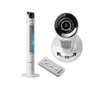 Ventilateur colonne en plastique ABS 110 cm blanc