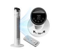 Ventilateur colonne en plastique ABS 90 cm blanc