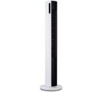 MEDION P20 TF Ventilateur de tour avec télécommande (12 vitesses, mode sommeil silencieux, puissance 30 watts, oscillation horizontale automatique de 80°, écran LED, MD11948) blanc