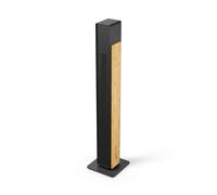 Ventilateur silencieux Stadler Form Nick, ventilateur colonne avec fonction pivotante, 10 vitesses, minuterie, télécommande, pour chambre, bureau, salon, avec bambou naturel, noir