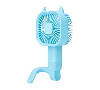 Ventilateur Colonne Portable Silencieux Rechargeable USB Brumisateur Oscillant sur Pied Table Poche Cou sans Pale Rafraîchisseur Air Camping Voyage Bureau - Ventilo Puissant Froid Tour，Bleu：7x5x29cm