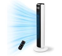 Ventilateur Colonne Silencieux 28Db, 5 Vitesses 4 Modes De Vent,Télécommande, Minuterie 12H, Oscillant À 90° Avec 7M/S, 33W Économi