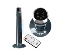 Ventilateur colonne silencieux 3 modes 3 vitesses fonction oscillation 90° gris anthracite 32 x 93 cm