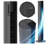 Ventilateur colonne silencieux Climative PURE Plasma, 12 niveaux, purifie l’air – ionisation, XXL 110 cm, puissant et silencieux, oscillation efficace