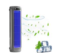 Ventilateur colonne silencieux USB rechargeable 2000mAh à poser ou suspendre - Mini ventilateur sans pale pour bureau, chambre