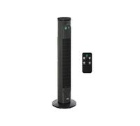 Ventilateur colonne tour oscillant 45 W silencieux télécommande incluse minuterie 3 modes 3 vitesses anthracite