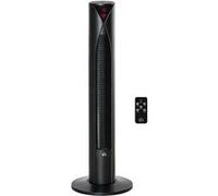 Ventilateur colonne tour oscillant 45 W silencieux télécommande incluse timer 4 modes 3 vitesses noir Noir G