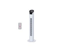 Ventilateur colonne silencieux - HOMCOM - 50W - 3 vitesses télécommande oscillant 70° minuterie contrôle tactile - 78,5H cm - Blanc