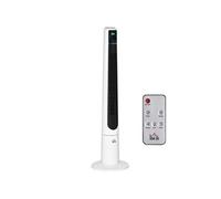 Ventilateur colonne tour oscillant 50 W ultra silencieux télécommande incluse timer 3 modes 3 vitesses Ø32 x 118H cm blanc noir