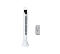 HOMCOM Ventilateur colonne silencieux 40W minuterie 3 Vitesses 3 Modes télécommande Oscillant à 70° panneau contrôle tactile ventilateur sur pied chambre hauteur 91,5 cm blanc