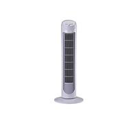 HOMCOM Ventilateur colonne silencieux et puissant 45W ventilateur tour 3 vitesses et oscillant 70°, pour chambre, bureau, 27 x 27 x 75 cm, blanc