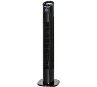 Ventilateur colonne tour oscillant silencieux 50W 3 vitesses Ø 20 x 78,5H cm noir Noir