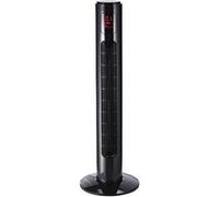 HOMCOM Ventilateur colonne tour oscillant silencieux 45 W avec télécommande écran affichage minuterie 3 modes 3 vitesses 32L x 32l x 96H cm noir