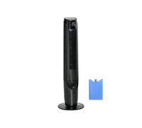 HOMCOM Climatiseur rafraîchisseur d'air/ventilateur colonne/humidificateur 3 en 1-oscillant, 4 modes, 3 vitesses, Minuterie, télécommande réservoir 2.8L avec 1 bloc réfrigérant