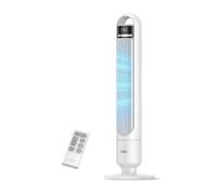 Ventilateur Colonne Tour Silencieux 28 dB 92 cm - Oscillant 90°, Télécommande, 4 Vitesses, 3 Modes, Écran LED, Chambre Salon
