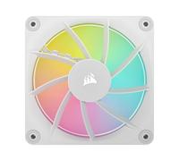 Ventilateur Corsair iCUE LINK LX120 RGB Blanc 120mm, 400-2400 tr/min, 69.9 CFM, 10-36dB, Pression 0.13-5.22 mmH2O, 12 LEDs RGB