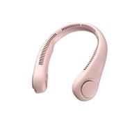 Ventilateur Cou Portable 3 Vitesses Réglable / Interface Type-C / 4000mAh Rose