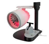 Ventilateur cyclone avec vaporisateur humidificateur et design innovant pour la maison ou le bureau (rouge)