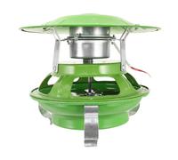 Ventilateur D’extraction de Toit pour Cheminée, Fer Vert, Ouverture 13 CM | Montage Toiture, Tirage Renforcé, pour Conduit Intérieur, Usage Silencieux, Air Plus Sain