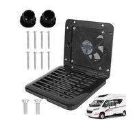 Ventilateur d'aération latéral for camping-car 12 V, montage, for réfrigérateur, dissipation de chaleur, Résistant aux intempéries(Zwart)