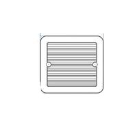 Ventilateur d'aération latéral for camping-car 12 V, montage, for réfrigérateur, dissipation de chaleur, Résistant aux intempéries(blanc)