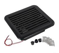 Ventilateur d'aération latéral pour camping-car 220 V, silencieux d'échappement et refroidissement pour remorques et camionnettes (noir)