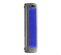 Ventilateur d'air compact portable avec batterie rechargeable de 2000 mAh offrant douze heures d'autonomie et trois réglages de vent pour la maison et le bureau en blanc (noir)