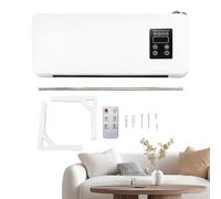 Ventilateur d'air mural, climatiseur et chauffage combinés sans conduit d'air, combiné climatisation portable et système de chauffage canal pour une brise naturelle dans la chambre et le salon