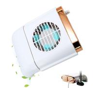 Ventilateur d'appui-tête de siège de voiture portable à 3 vitesses réglables - Ventilateur de siège arrière en ABS sans fil rechargeable par USB - Puissant refroidissement pour les voyages en été par