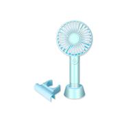 Ventilateur d'aromathérapie portatif rechargeable Ventilateur à support de téléphone portable Mini ventilateur électrique de bureau USB-Bleu