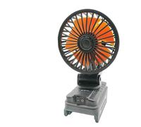 Ventilateur d'atelier sans fil 18 V alimenté par batterie avec double port USB pour Dewalt - Ventilateur de refroidissement portable pour camping - Rouge pour 2106