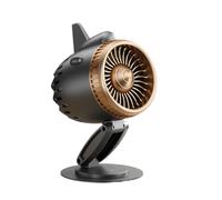 Ventilateur D'avion De Bureau-ventilateur Portable Rechargeable, Réglable À | Ventilateur D'affichage De Modèle De Moteur De Bureau, 5 Réglages De Vitesse, Refroidissement Personnel Silencieux, Circulate