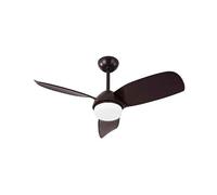 Ventilateur DC HAUR marron led CCT réglable avec mémoire Fabrilamp