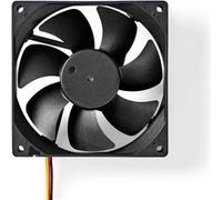 Nedis Ventilateur pour ordinateur DCFAN9225BK 92 mm DC 6500 tr/min 3 broches Silencieux Noir