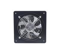 Ventilateur de 150 mm, ventilateur extracteur industriel, ventilateur mural en métal, ventilateur d'extraction, ventilateur extracteur silencieux avec clapet anti-retour, grille moustiquaire intégrée