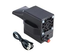 Ventilateur de barbecue avec USB 5 V et prise CC 5,5 x 2,1 mm contrôleur de vitesse variable pour barbecue en plein air démarreur au charbon de bois pour barbecue
