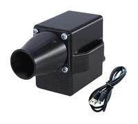 Ventilateur de barbecue avec USB 5 V et prise CC 5,5 x 2,1 mm contrôleur de vitesse variable pour barbecue en plein air démarreur au charbon de bois pour barbecue