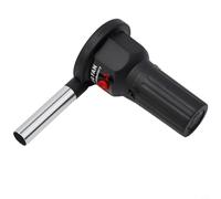 Ventilateur de barbecue électrique pour un allumage plus rapide du feu en plein air, camping, barbecue, pique-nique, outil de survie alimenté par une seule pile D