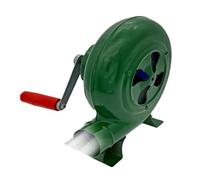 Ventilateur de Barbecue Manuel, Allume-Charbon, souffleur à Pop-Corn portatif avec Engrenages en Fer, manivelle, pour Camping/Pique-Nique (80 W)