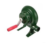 Ventilateur de barbecue manuel en fer pour barbecue à charbon de bois, allume-feu de camping, nettoyeur de poussière portable, vert (80 W)