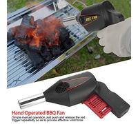 Ventilateur de Barbecue, Pas Besoin d'alimentation ou de Batterie, Souffleur d'air pour Barbecue, Outil de pour à Charbon de Bois,