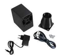 Ventilateur De Barbecue Portable Soufflant D'air Avec Une Vitesse D'alimentation Standard 12V Réglable Pour Le Bouchon Gril À Charbon Bois