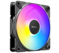 Antec Tranquil Lot de 120 ventilateurs ARGB PWM 120 mm x 25 mm, 2000 tr/min, 64,02 CFM, 2,45 mmH₂O, connecteur PWM à 4 broches et LED à 3 broches, ventilateur de 120 mm, série Tranquil ARGB