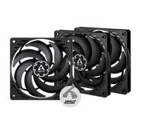 ARCTIC P12 Slim PWM PST Boitier PC Ventilateur 12 cm Noir 3 pièce(s)
