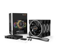 be quiet! Light Wings | 120mm PWM Triple Pack high-speed Boitier PC Ventilateur 12 cm Noir 3 pièce(s)